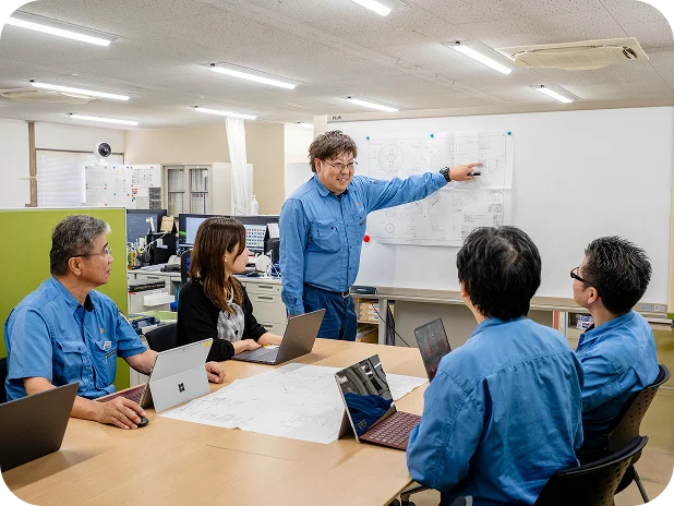機械加工作業の様子